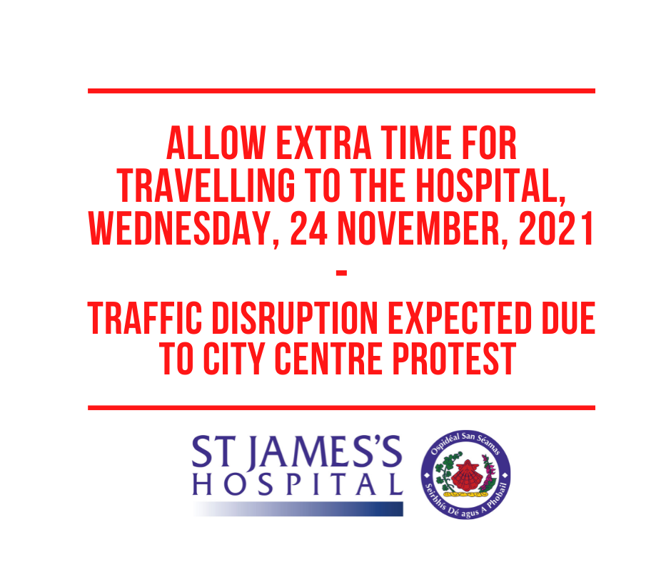 Protest taking place in Dublin city centre, Wednesday, 24 November